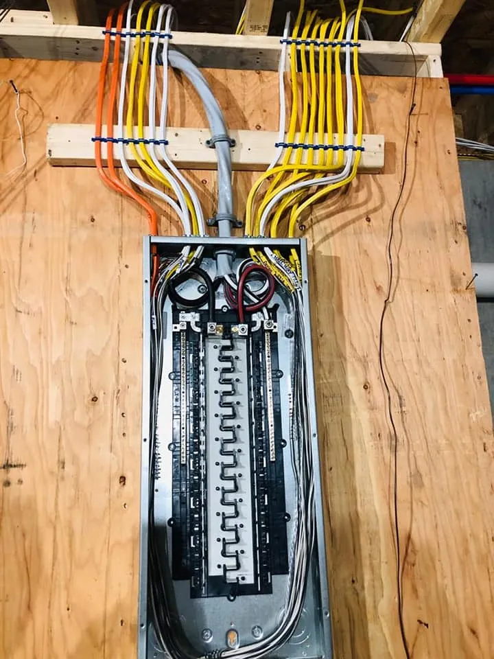 Circuit labeling detail, a Storm Electrical job in Massachusetts