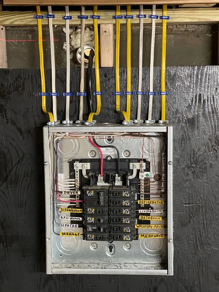 Panel replacement in progress, a Storm Electrical job in Massachusetts