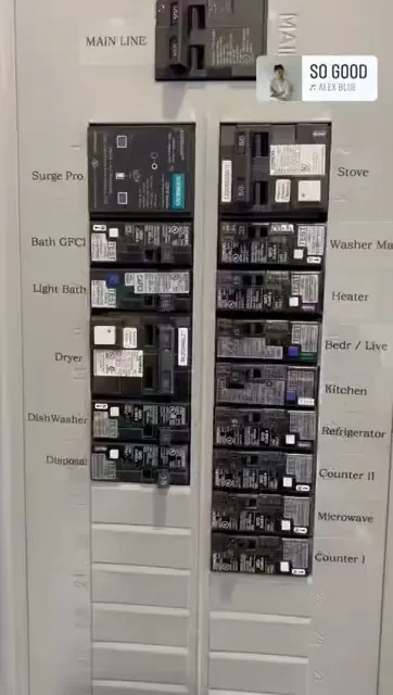 Labeled panel and new circuits, from a Storm Electrical job site