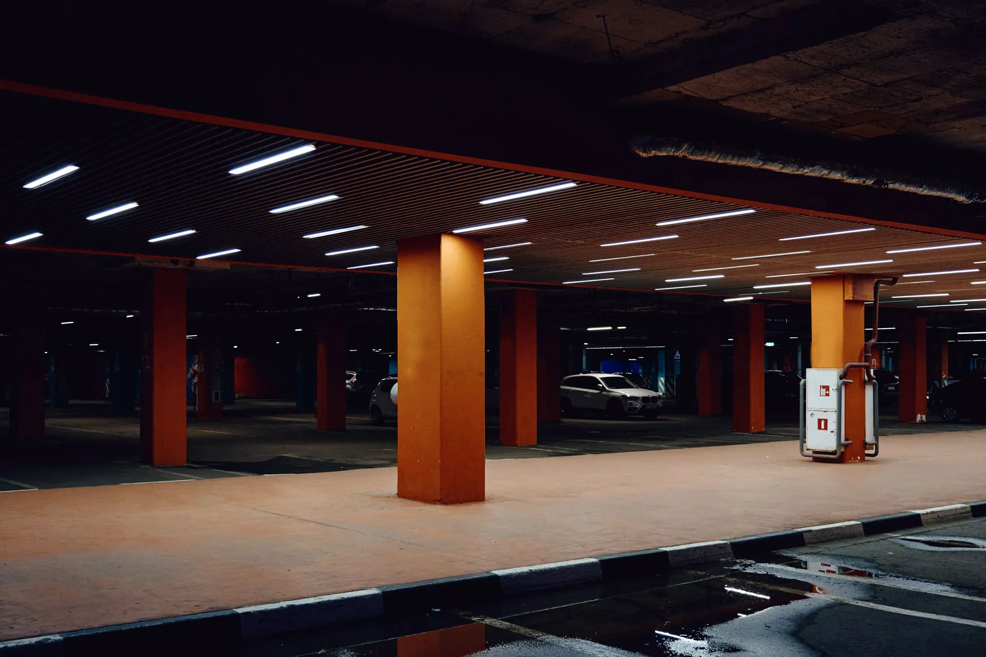 Commercial parking structure lighting